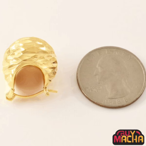 Bold gold statement earrings